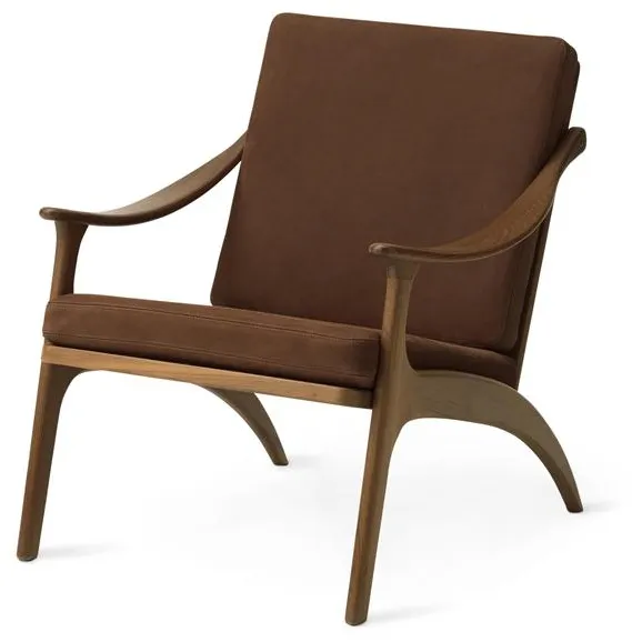 Warm Nordic Lean Back Fåtölj Teak/Nabuk Terra