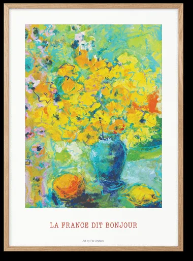 Peléton La France Säger Hej 50x70 Affisch