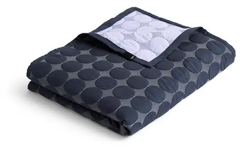 HAY Mega Dot Organic Överkast 260x260 Midnight Blue