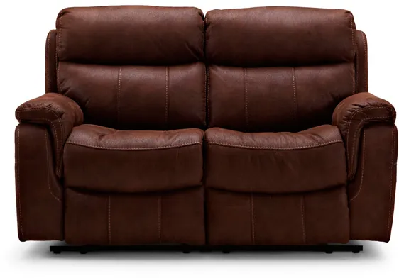 HAGA Arizona 2 biosoffa med elektrisk recliner - brun mikrofiber