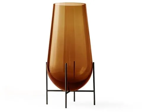 Audo Échasse Vase Petite Bärnsten/ Bronsad Mässing